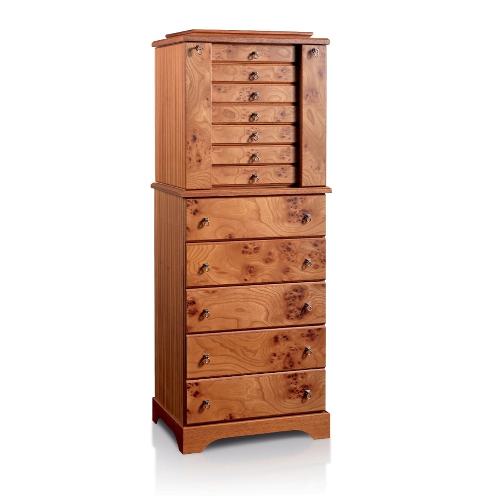 Agresti "Lo Scrigno" Italian made Briarwood Jewelry Armoire *Pristine Condition